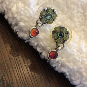 Brighton post earrings flower with drop